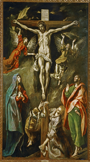 The Crucifixion 1597-1600 (painting on canvas)