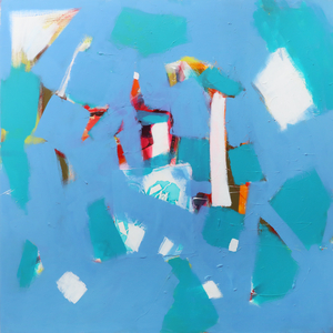 The Light Within II, 2021 (acrylic and collage on canvas)