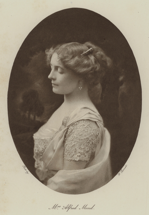 Mrs Alfred Mond (b/w photo)