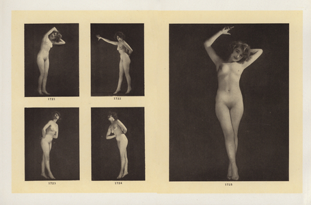 Page from La Beaute, Album XXII, c 1910-20 (b/w photo)