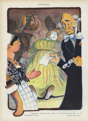 Illustration for Le Rire (colour litho)