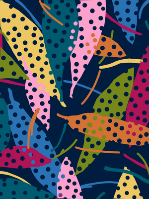 Bright spotty leaves, 2021 (photoshop)