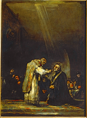 Last communion of Saint Joseph of Calasanz … (painting on wood)