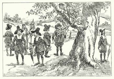 AD 1651, The Boscobel Oak (litho)