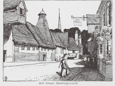 Bell Street, Sawbridgeworth (litho)