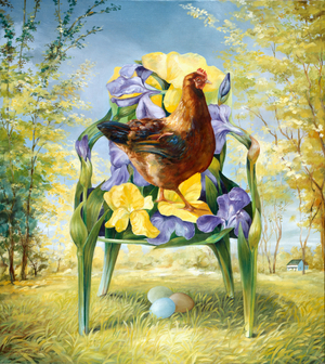 Iris Roost, 1995 (Oil)