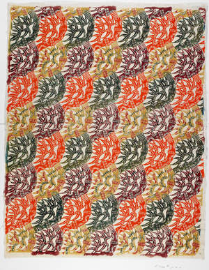 Lines of pattern. Bingata style.