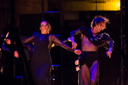 Ruben Olmo, perfoms The Death of a Minotaur' at Italica International Dance Festival, Santiponce, Spain, 25th June 2019 (photo)