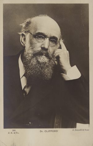 John Clifford (1836-1923), British Nonconformist minister and politician (b/w photo)