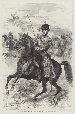 The French Imperial Guard, Horse Artillery (engraving)