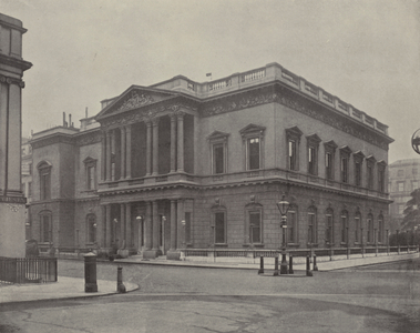The United Service Club (b/w photo)
