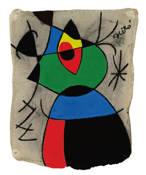 Woman and Bird in the Night, 1972 (oil on canvas)