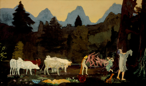 Pastoral Dells and Peaks, c.1908-11 (oil on canvas)