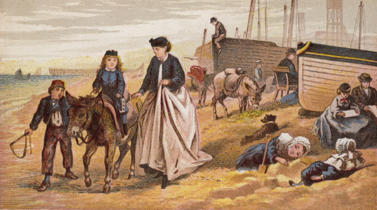 The Seaside (colour litho)