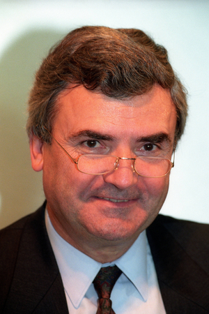 Horst Marchart (CEO of Porsche AG) in Frankfurt am Main..., 1995 (photo)