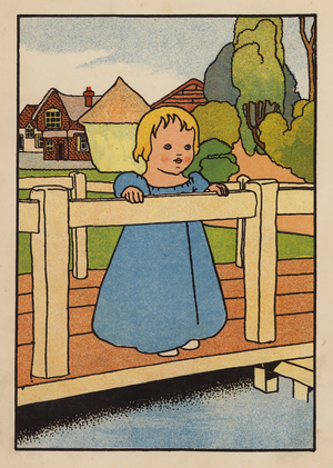 Illustration for Babes and Birds (colour litho)