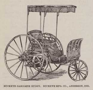 Buckeye Gasolene Buggy, Buckeye Meg Company, Anderson, Indiana (litho)