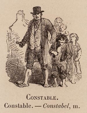 Le Vocabulaire Illustre: Constable; Constabel (engraving)