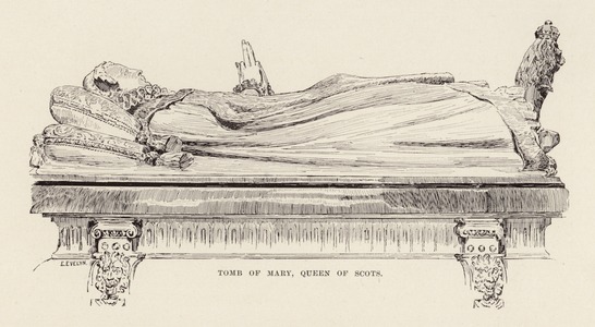 Tomb of Mary, Queen of Scots (litho)