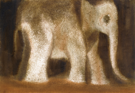 El Elefante (watercolour and pen and sepia ink on paper)