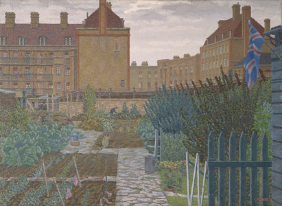Bethnal Green Allotment, 1943 (oil on canvas)