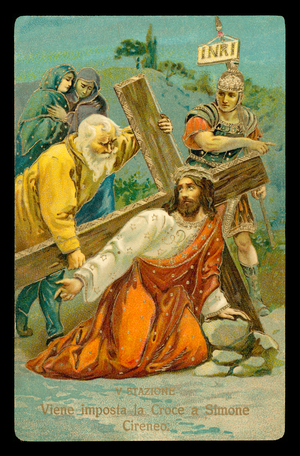 The Stations of the Cross (from a set of 14) (colour litho)