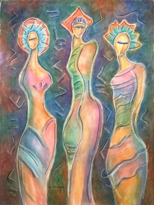 Ceremony, 2000 (acrylic on bainbridge board)