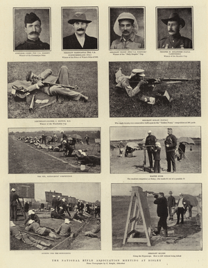 The National Rifle Association Meeting at Bisley (b/w photo)