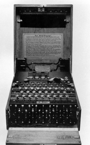 Coding machine 'Enigma' (b/w photo)