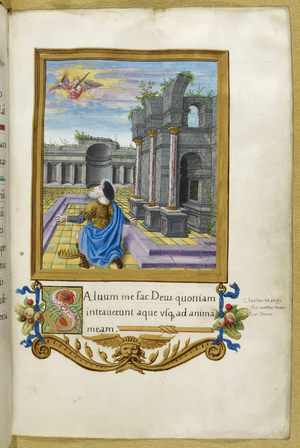 Henry VIII as David among ruins