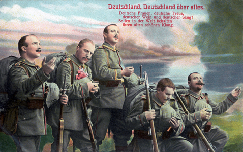Deutschland, Deutschland, Uber Alles, 1915 (colour litho)