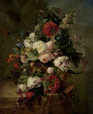 Still Life with Flowers, 1789 (oil on canvas)