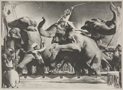 Elephant Act, 1935 (litho)