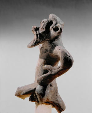 Sitting Silen. Terracotta figurine from Greece …