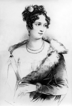 Anne-Francoise-Hippolyte Boutet aka Mademoiselle Mars (1779-1847) French Actress, engraving by Desmaisons