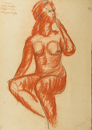 Nude, 1965 (sanguine on paper)