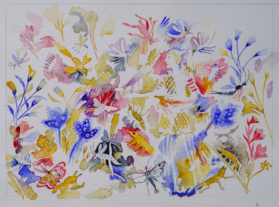 Bug World, 2023 (watercolour)