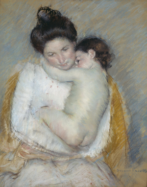Sleepy Nicolle, c.1900 (pastel on paper)