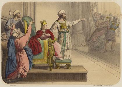 Joas Proclame Roi (colour litho)