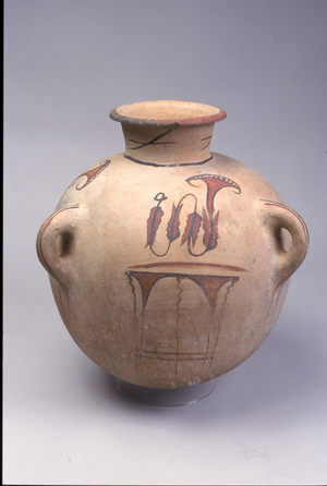 Water Jar (Cántaro), early 20th century (earthenware with slip decoration)