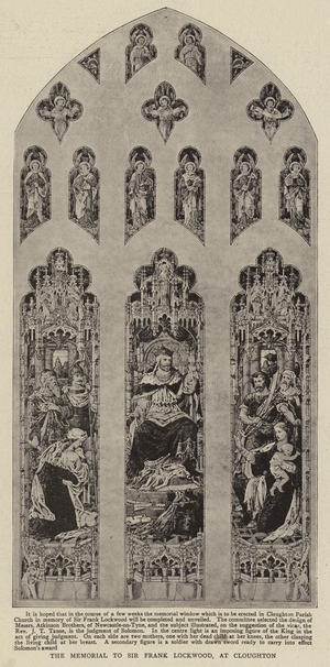 The Memorial to Sir Frank Lockwood, at Cloughton (litho)