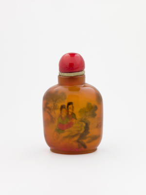 Snuff Bottle with lid (crystal)