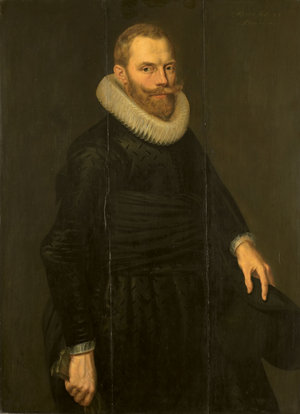 Portrait of Dirck Hasselaer, 1614 (oil on panel)