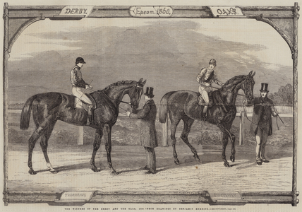 The Winners of the Derby and the Oaks, 1860 (engraving)