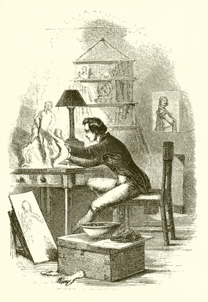 Chantrey's early studies (engraving)
