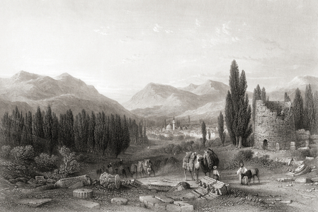 Thyatira, Turkey drawn by Thomas Allom, engraved by A. Willmore, from the collection of G. Virtue Esq. c.1863