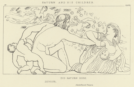 Saturn and his Children (engraving)