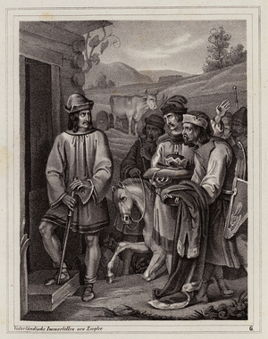 Founding of Prague, 722 (engraving)