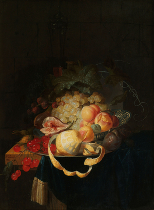 Still Life with Fruit, 1668 (oil on panel)
