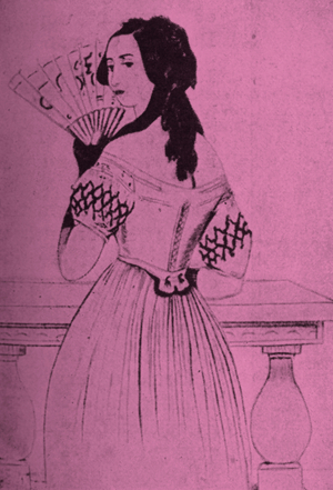 George Sand - fanning (print)